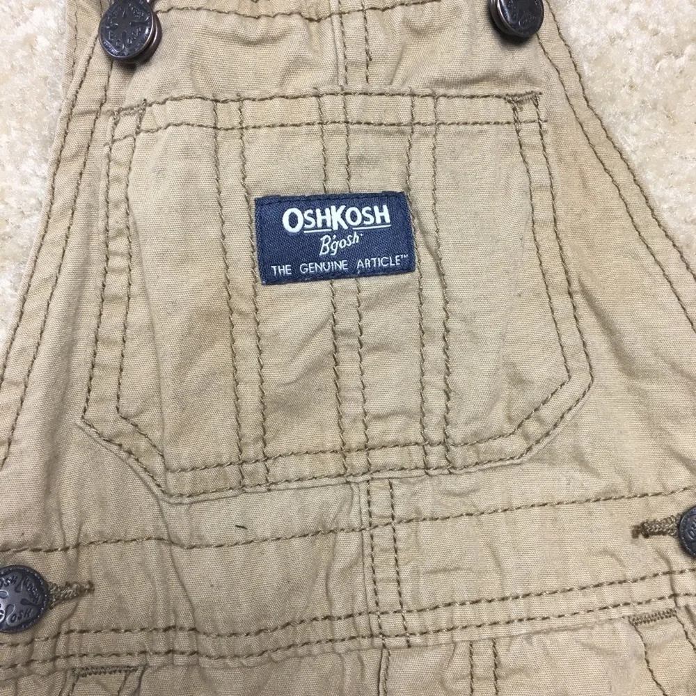 Osh Kosh Tan Overalls Size 9 Months